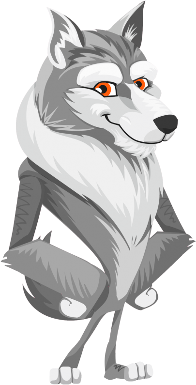 Wolf Vector Png Image - Волк Вектор Пнг (500x839), Png Download