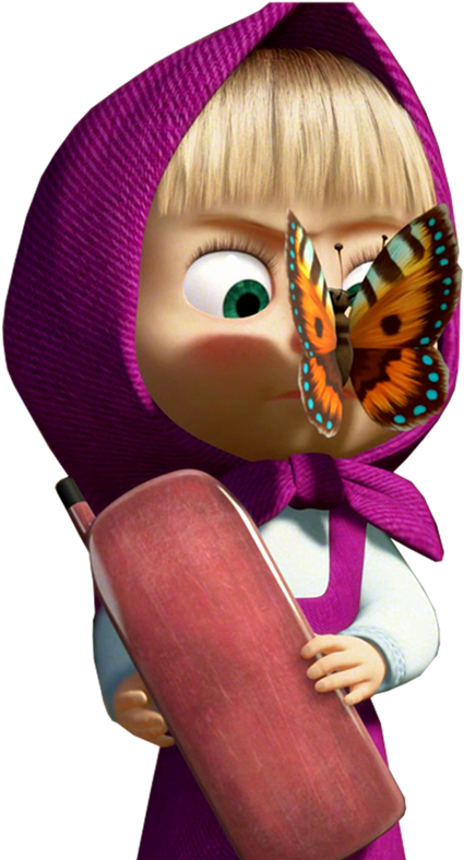 Imágenes De Masha Y El Oso - Masha Y El Oso Hd Gif (443x800), Png Download