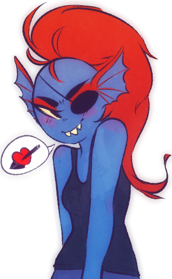 Undyne From Undertale ♥ - Undertale (450x563), Png Download