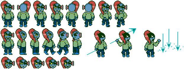 Undyne-2 - Undertale Au (622x234), Png Download