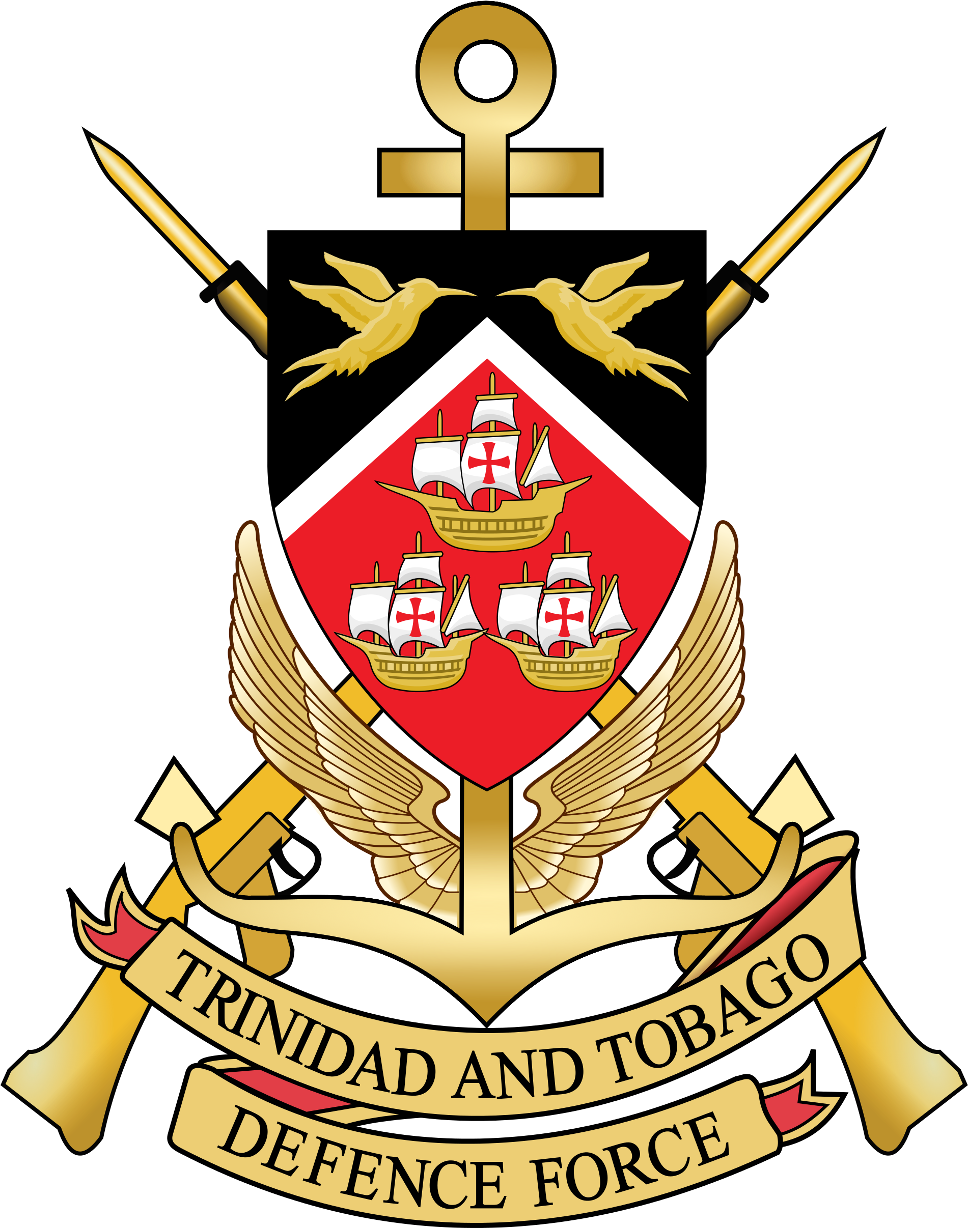 Trinidad And Tobago Defence Force Emblem - Trinidad And Tobago Defence Force (2000x2530), Png Download