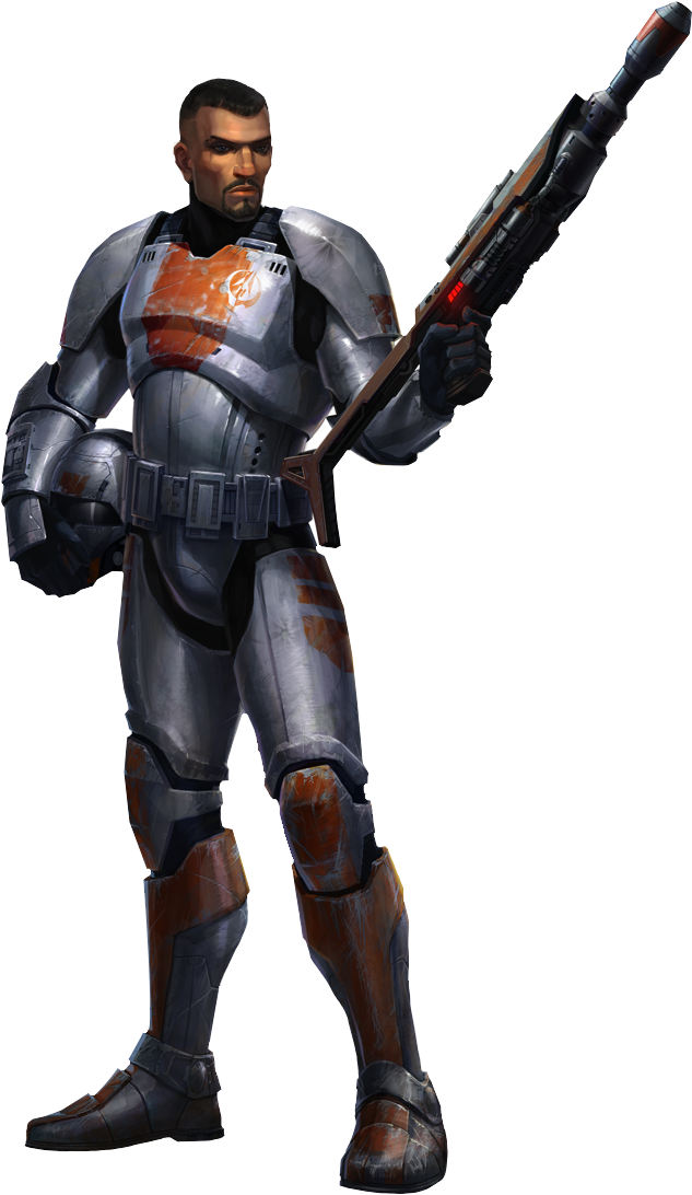Republic Trooper Tor - Star Wars Old Republic Character Concept Art (705x1120), Png Download