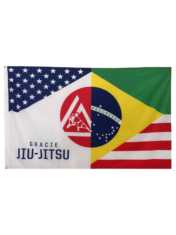 Official Gracie Flag - Brazil Flag (750x750), Png Download