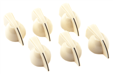 Fender Chicken Head Amplifier Control Knobs, Set Of - Fender Chicken Head Amplifier Knobs Cream (386x386), Png Download