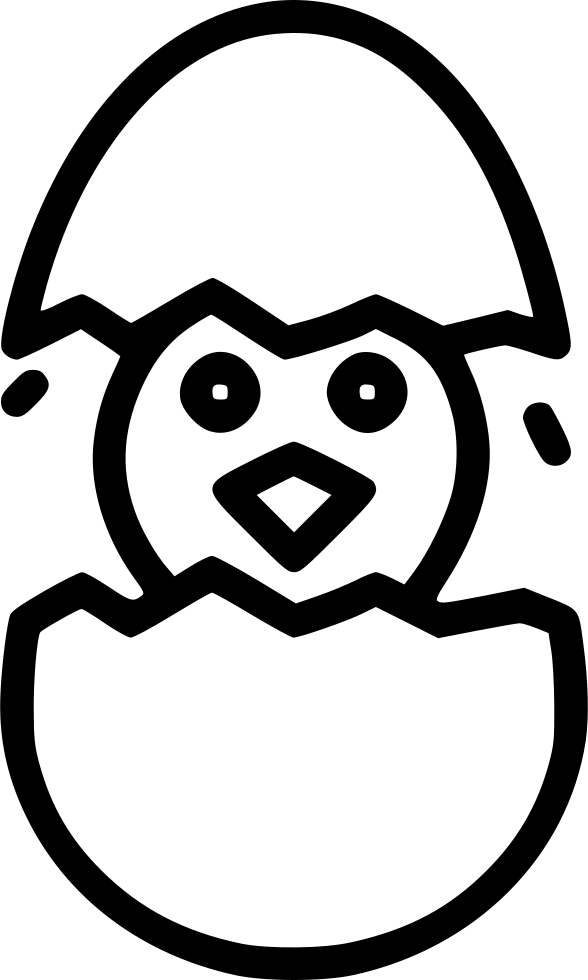 Chicken Chickling Hatch Cute Egg Comments - Eggs Hatching Cartoon Png (588x980), Png Download