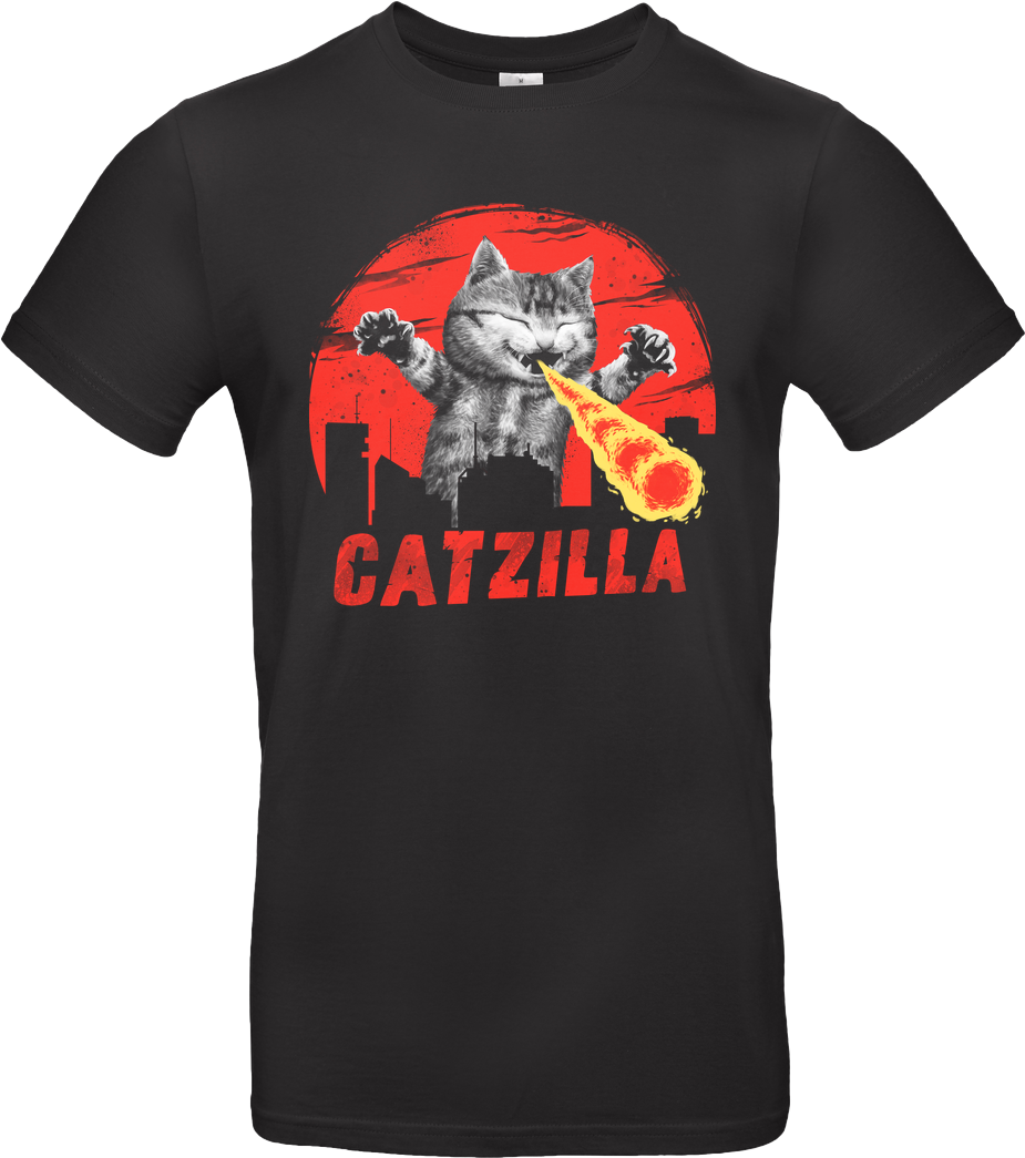 Vincent Trinidad Catzilla T-shirt B&c Exact - Catzilla Cat Halloween Costume T-shirt (1044x1044), Png Download