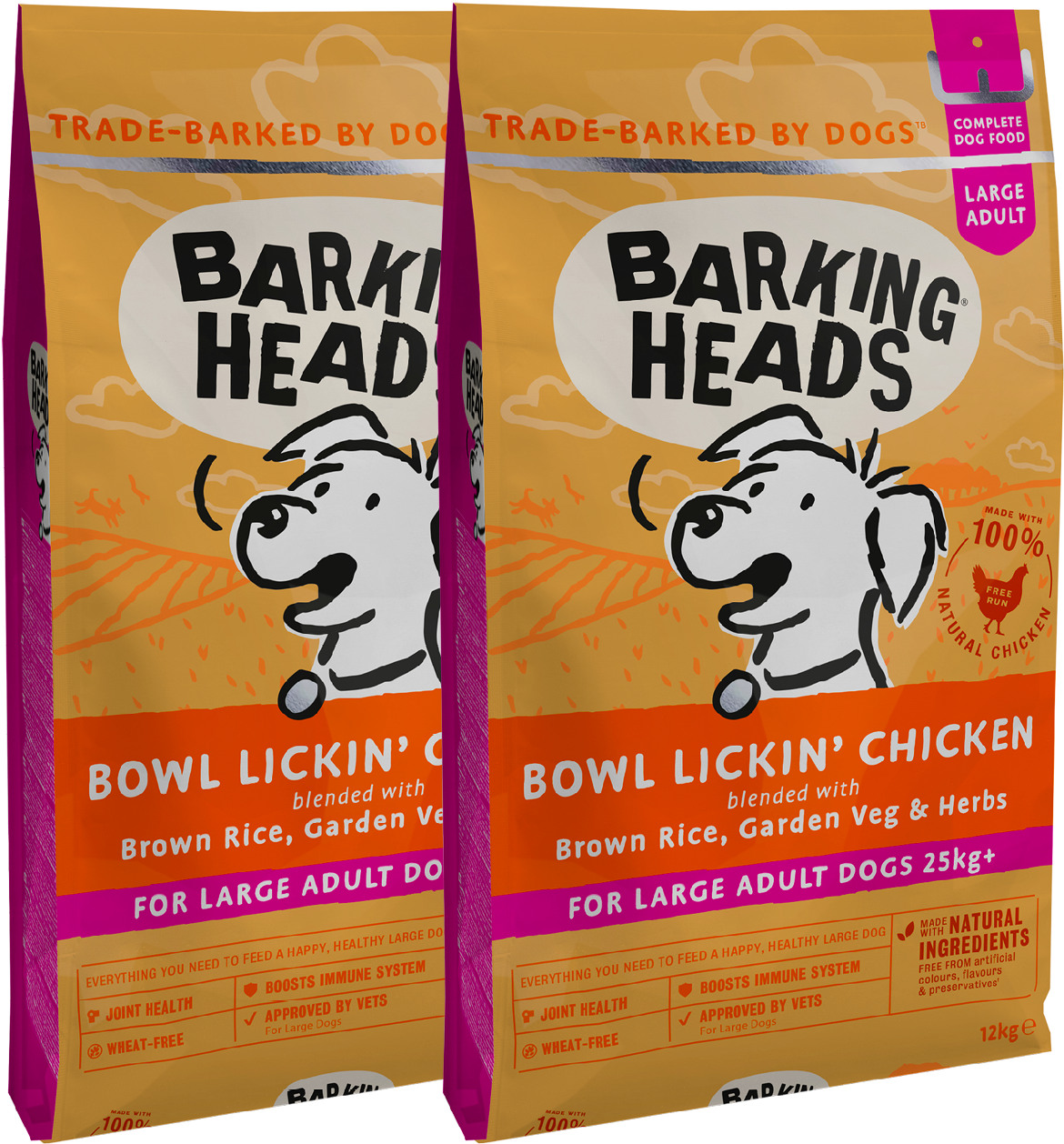 Bowl Lickin' Chicken Large Dogs Multi Buy - Barking Heads Bad Hair Day (1333x1333), Png Download