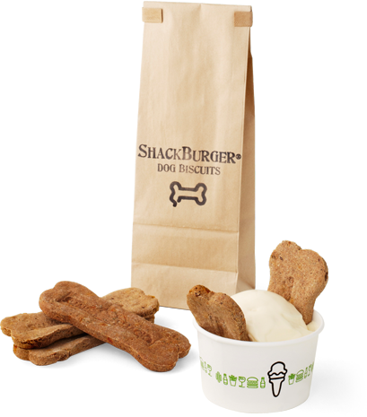Shake Dog Biscuits - Shake Shack Dog (409x465), Png Download