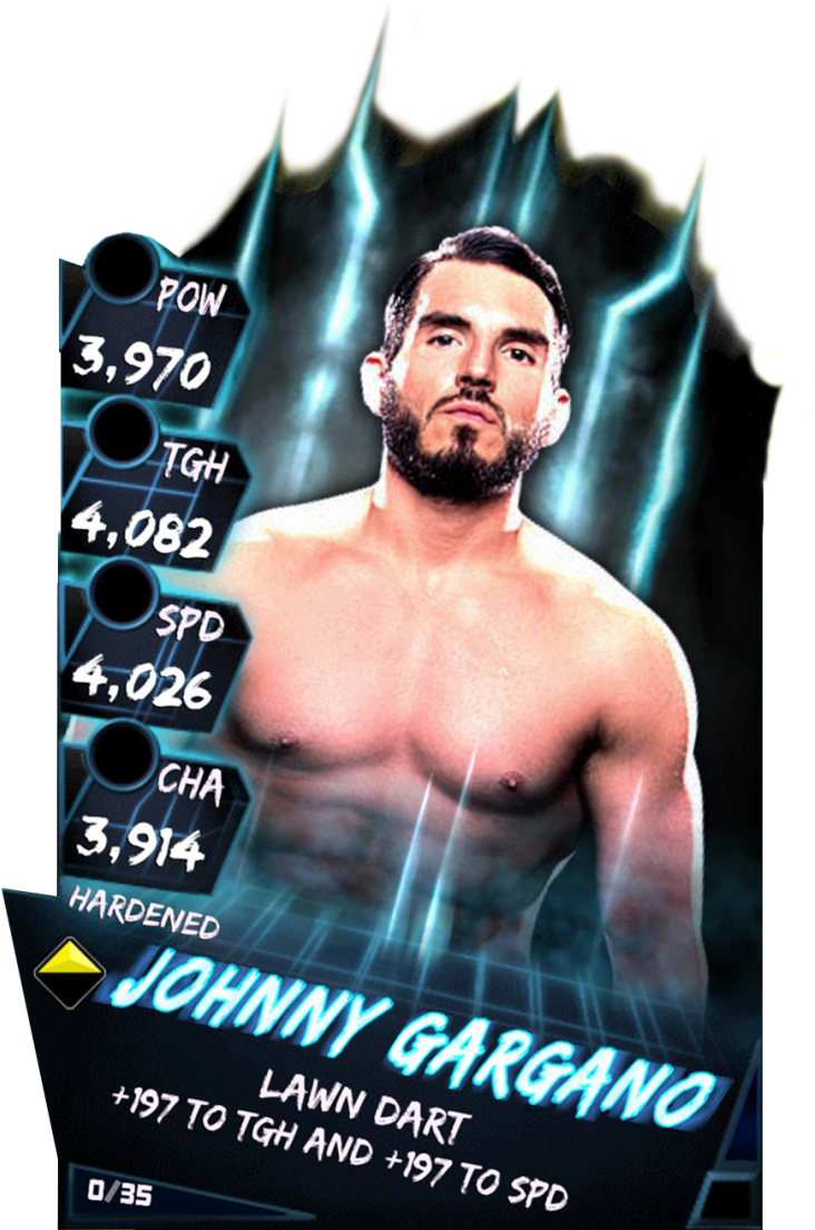 Supercard Johnnygargano S3 Hardened Fusion - Johnny Gargano Wwe Supercard (733x1158), Png Download