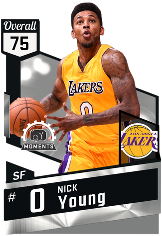 Nick Young Silver Card - Nba 2k Gilbert Arenas (325x475), Png Download