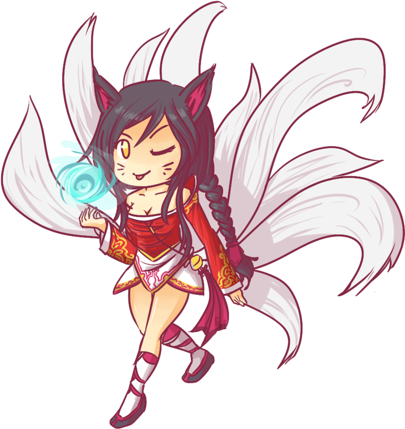 Banner Black And White Stock The Nine Tailed By - Cartoon (891x897), Png Download