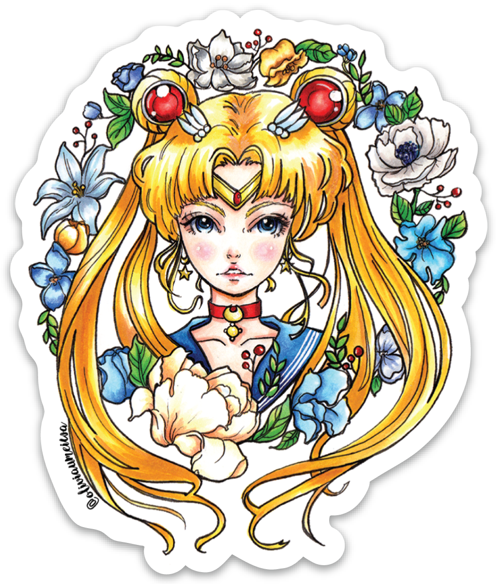 "sailor Moon" Sticker - Sailor Moon Stickers (1002x1180), Png Download