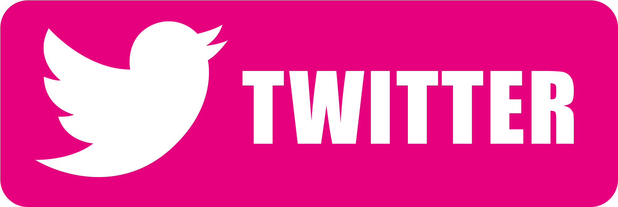Follow Me - Follow Me On Twitter Pink (2126x827), Png Download