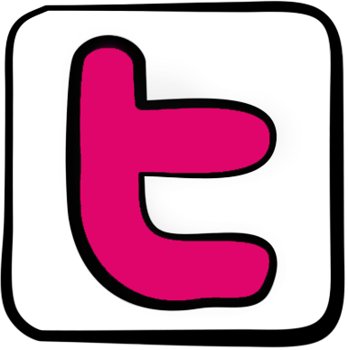 Pink Facebook Icon Pink Twitter Icon - Toilet Training (385x387), Png Download