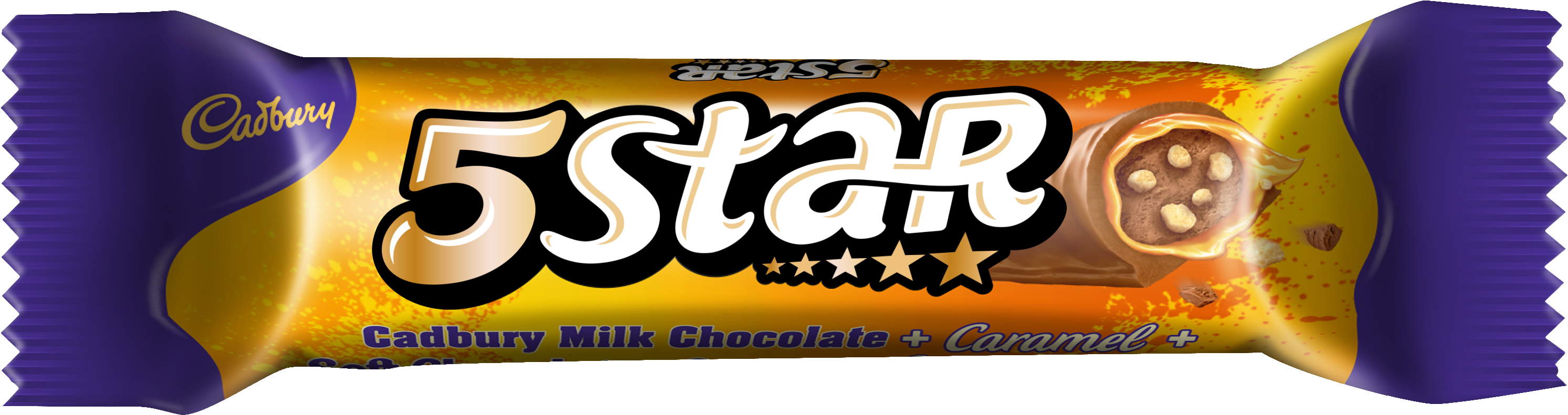 5 Start Wrapper 3d Final1 - 5 Star Chocolate 3d (3508x979), Png Download