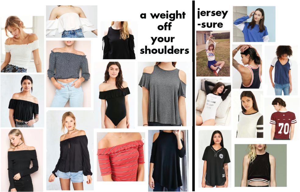 Spring 17 Redo-01 - Brandy Melville Maura Off The Shoulder Top (1000x647), Png Download