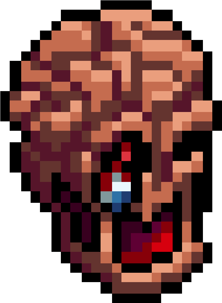 Zombie Head - Illustration (1000x1000), Png Download