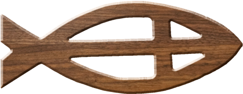 Close Ichthus With Cross Mini Symbol - Symbol (500x500), Png Download