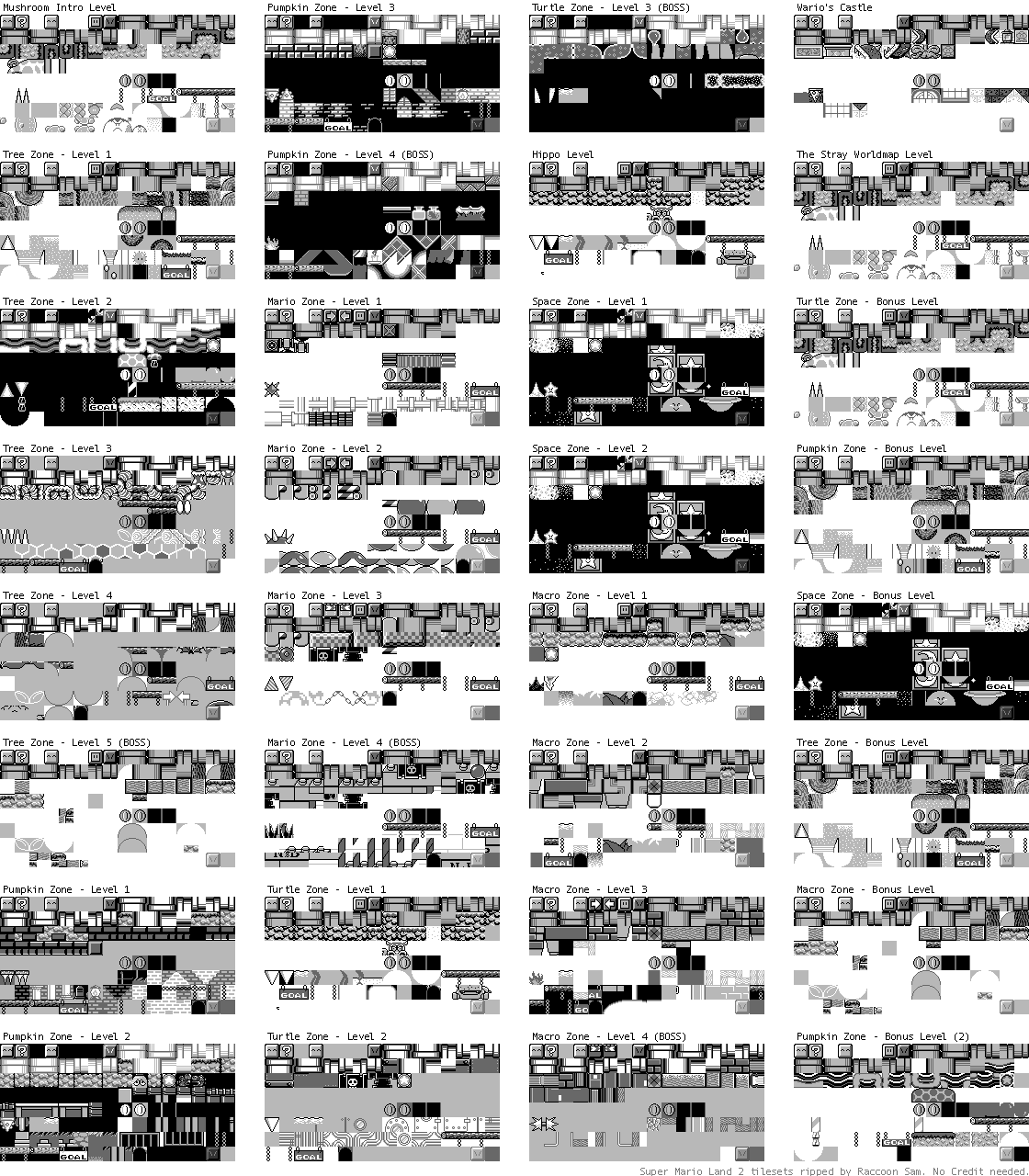 Click For Full Sized Image Level Tilesets - Monochrome (1120x1280), Png Download