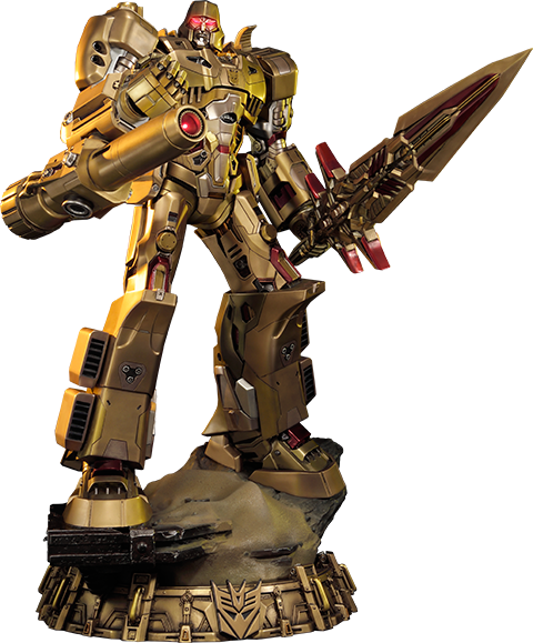 Prime 1 Golden Megatron - Prime 1 Studio Megatron Tlk (480x579), Png Download