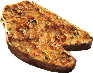 Cooked Softshell Meat - Baked Meat Png (378x337), Png Download