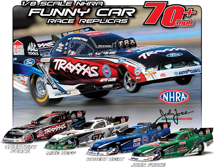 Rc Funny Car Lineup - Traxxas 1 8th Scale Funny Car Reviewed (710x564), Png Download