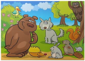 Animals Of The Forest Coloring Book: Color (400x400), Png Download