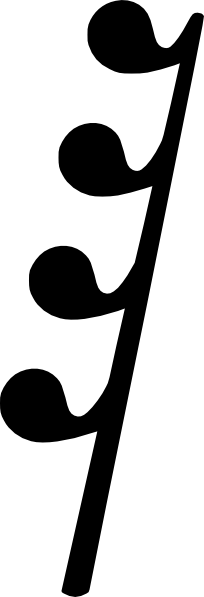 Quarter Rest Symbol For Kids - Symbol Of Rest (204x597), Png Download
