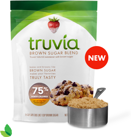 The New Truvia Variant Has 75% Fewer Calories Than - Truvia Brown Sugar (460x553), Png Download