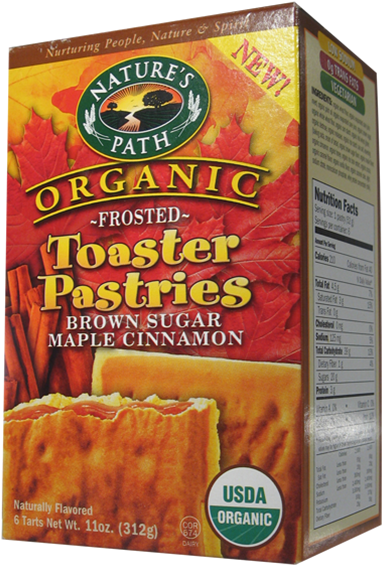 Natures Path Toaster Pastry Frosted Brown Sugar 1 Box - Nature's Path Organic Frosted Toaster Pastries, Brown (650x650), Png Download