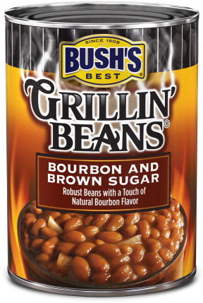 Bush's® Bourbon And Brown Sugar Grillin' Beans® - Bush's Grillin Beans Southern Pit Barbecue (310x439), Png Download