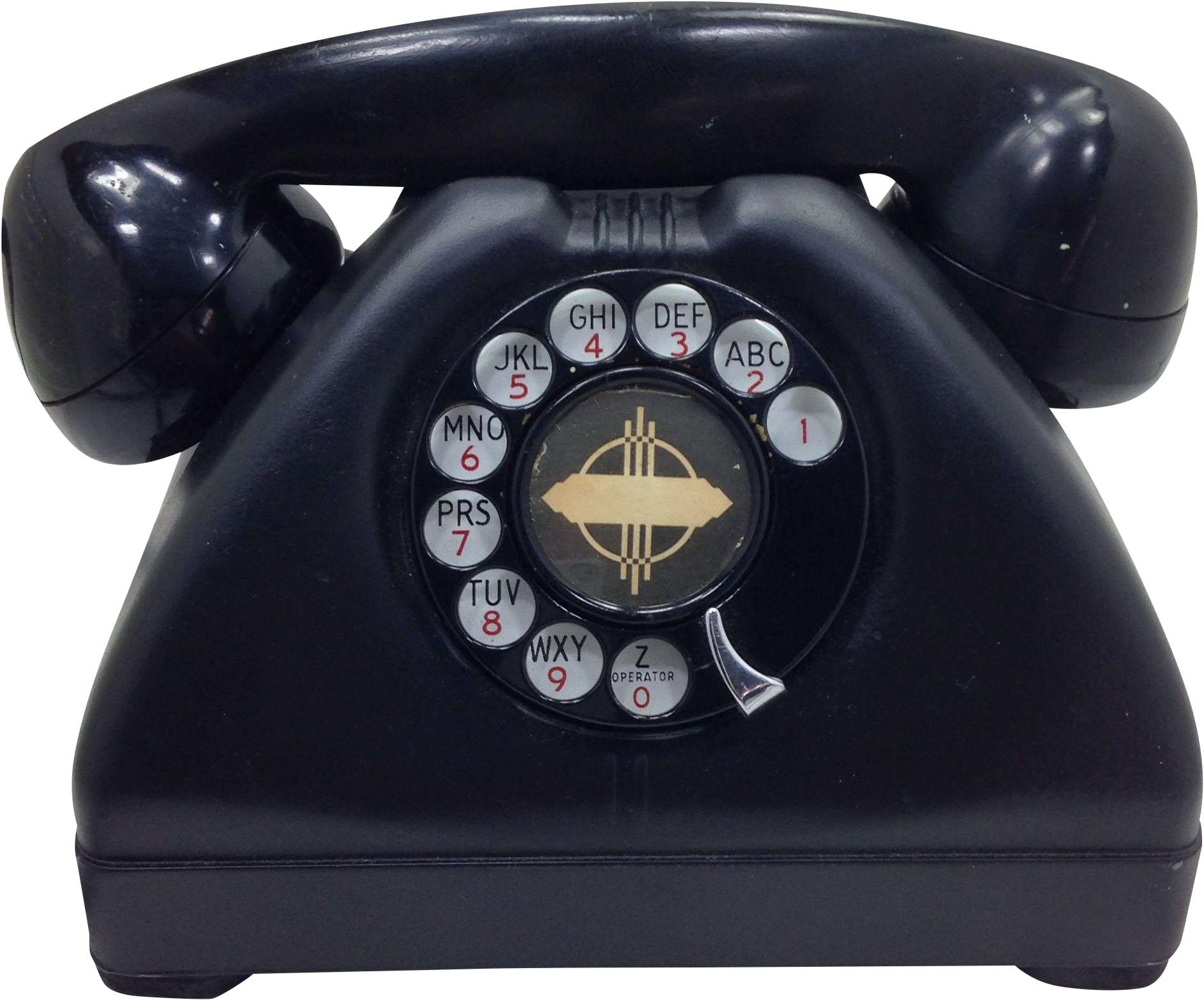 Army Signal Corp 1949 Rotary Dial Phone - Corded Phone (1925x1606), Png Download