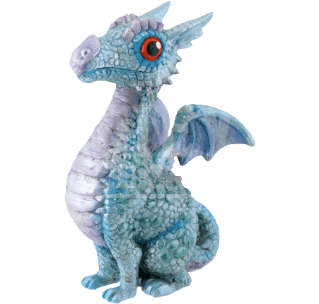 Cute Dragon Statue (450x450), Png Download