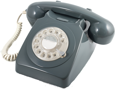Gpo 746 Classic Rotary Telephone - Gpo Retro 746 Rotary Dial Telephone - Grey (400x400), Png Download