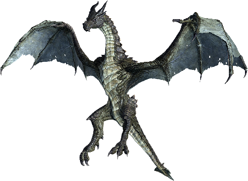 Драконы - Игровой Мир - Skyrim - Каталог Статей - Tes-game - Алдуин Png (493x360), Png Download