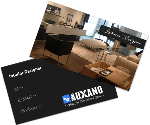 Latest Design Trends For Business Cards - Interior Design Visiting Card Matter (500x418), Png Download