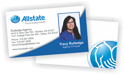 Allstate Insurance Business Cards - Insurance Business Cards (508x304), Png Download