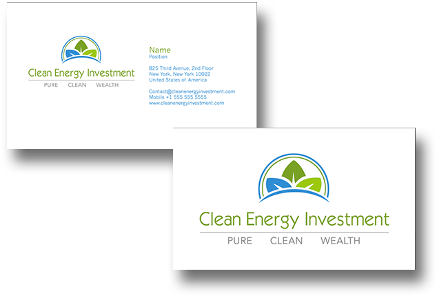 This Was A One Off Project For A Company That Requested - Energy Company Business Card (650x470), Png Download