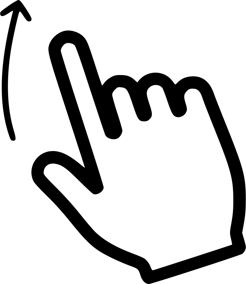 Swipe Up - - Swipe Left (848x980), Png Download