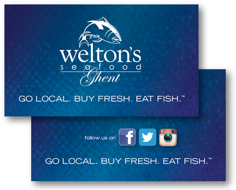 Seafood Business Cards Portfolio Categories Business - Graphic Design (500x400), Png Download