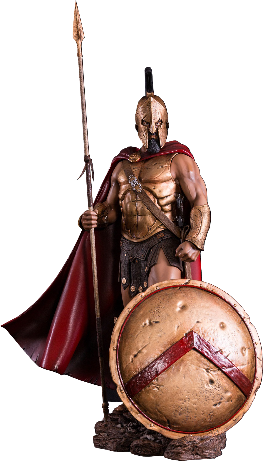 This Product Ships In One Box - Arh Studios Statue 1/4 Leonidas Spartan Legacy 66 Cm (935x1588), Png Download
