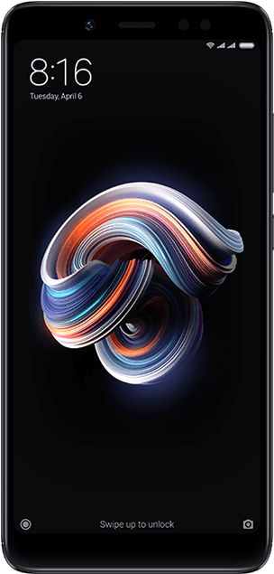 Xiaomi Redmi Note 5 32gb 32 Gb Black Front - Redmi Note 5 32gb (710x710), Png Download