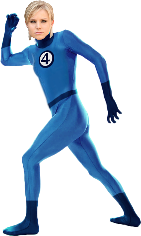 For Susan Storm, I Suggest Kristen Bell - Purple Morphsuit (640x868), Png Download