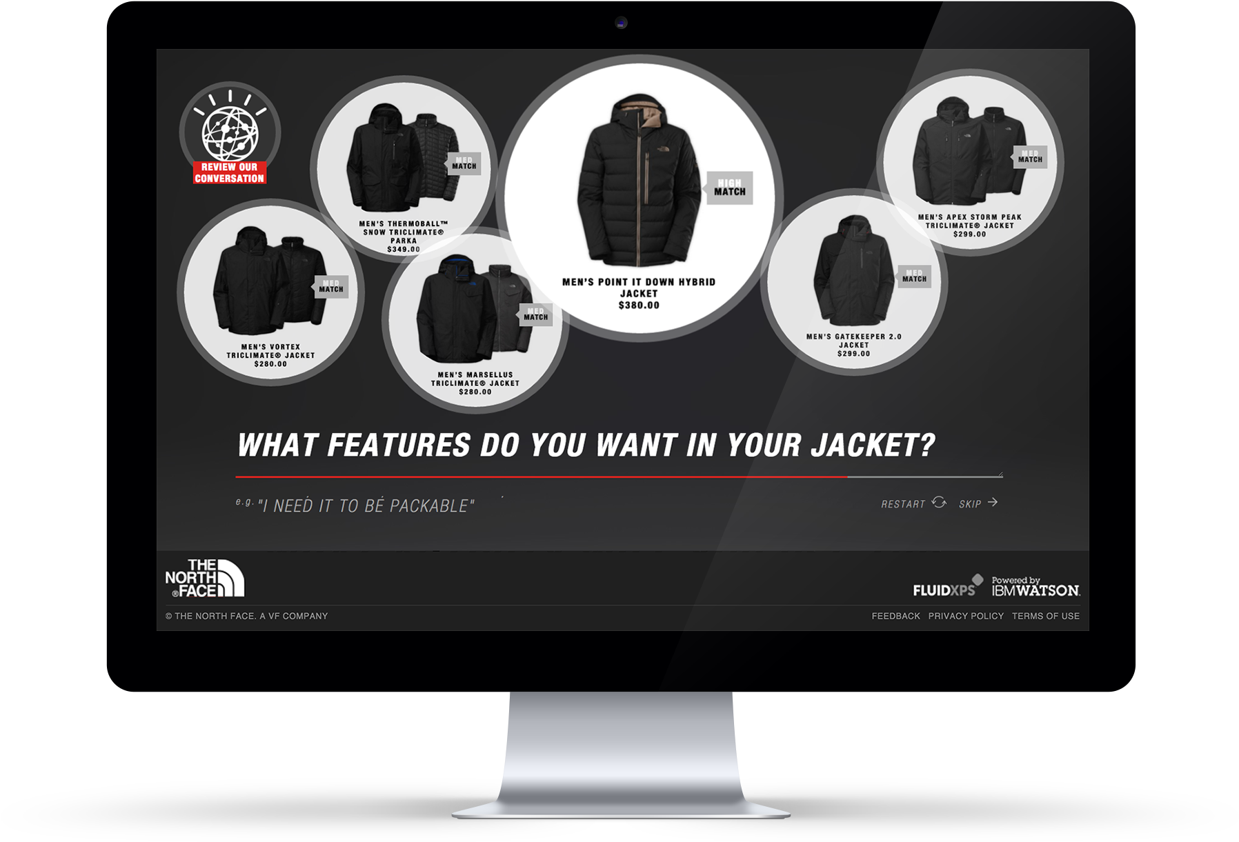 The North Face Debuts Fluid Expert Personal Shopper - North Face Artificial Intelligence (1886x1414), Png Download