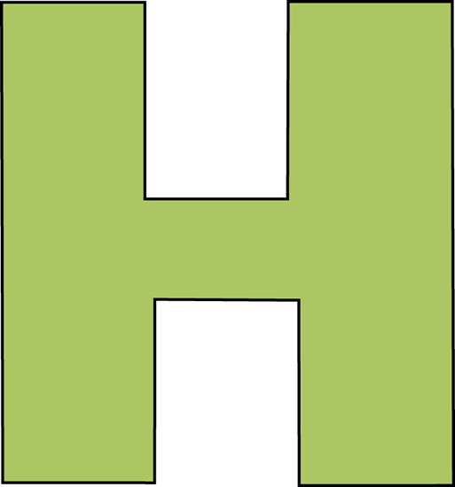 Letter X Alphabet Clip Art - Letter H Clipart (513x550), Png Download