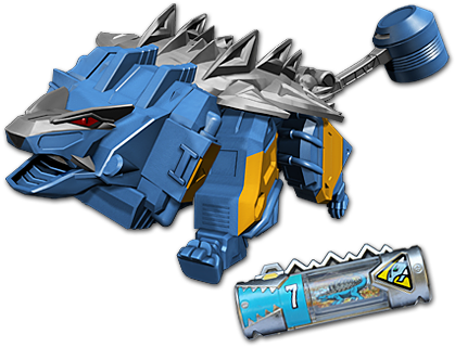 Zyudenryuankydon - Power Rangers Dino Charge Zords (424x372), Png Download