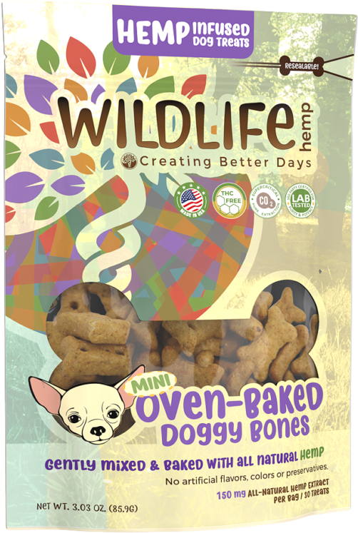 Cbd Mini Baked Dog Bones - Dog (600x790), Png Download