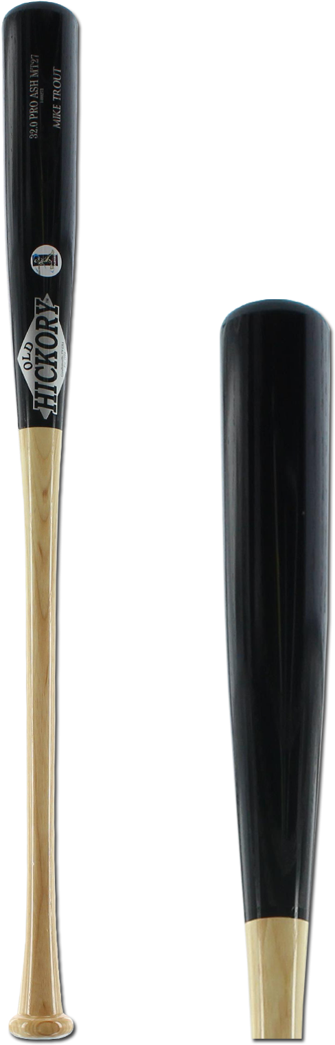 Old Hickory Bat Co - Old Hickory Mike Trout Ash Wood Baseball Bat (800x1600), Png Download