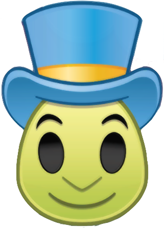 Emojiblitzjiminy - Disney Emoji Jiminy Cricket (321x447), Png Download