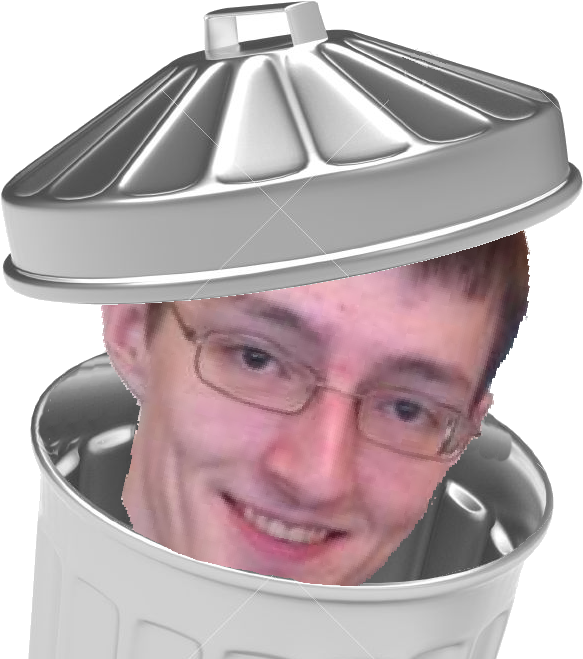 Robert Is Trash - Waste Container (618x666), Png Download